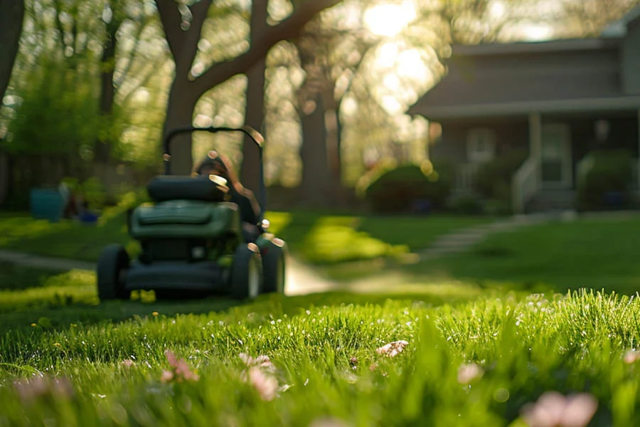 lawn mowing machine