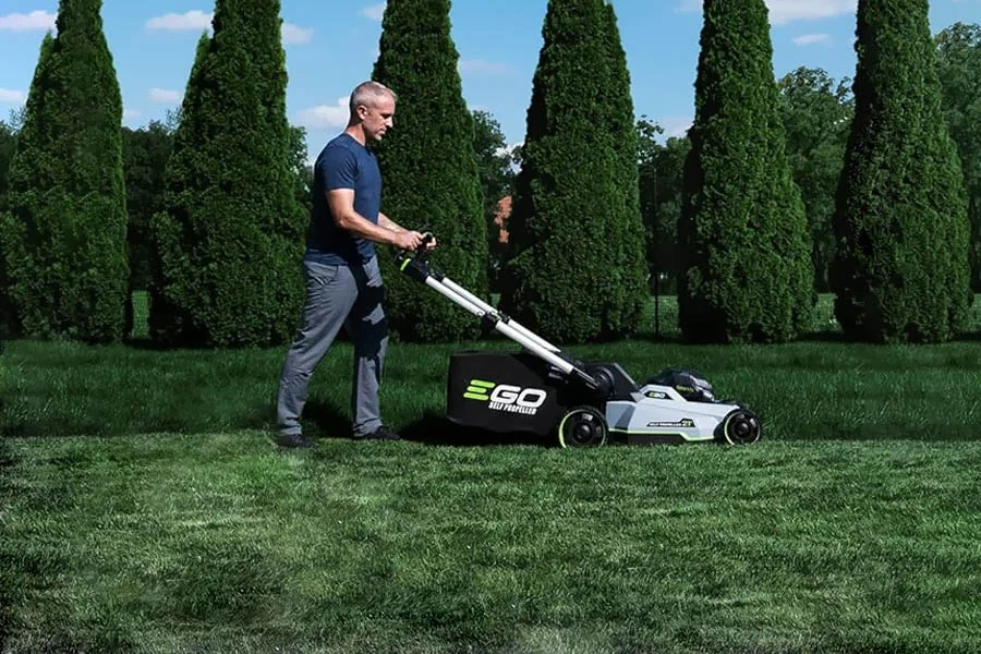 best rated battery lawn mower